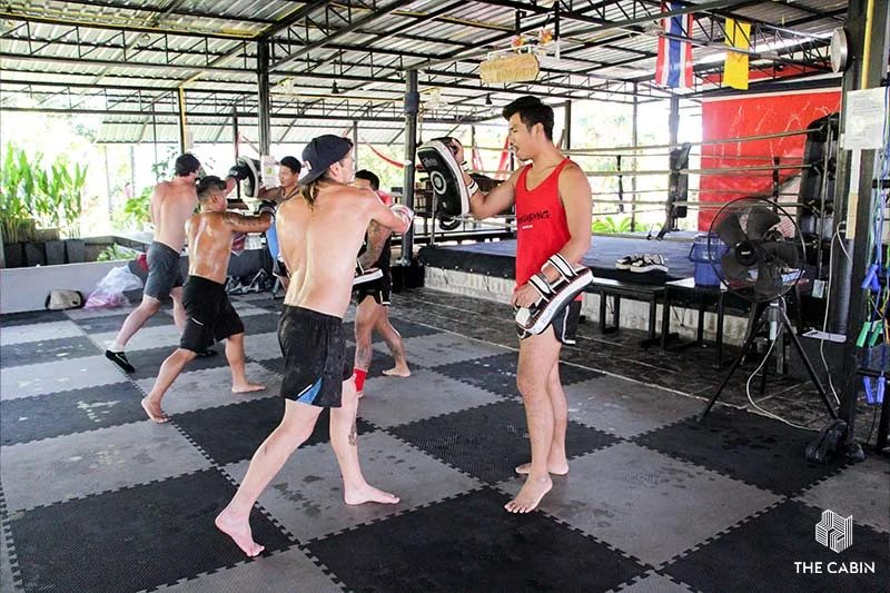 Muay Thai Practice focuses on overcoming fear.