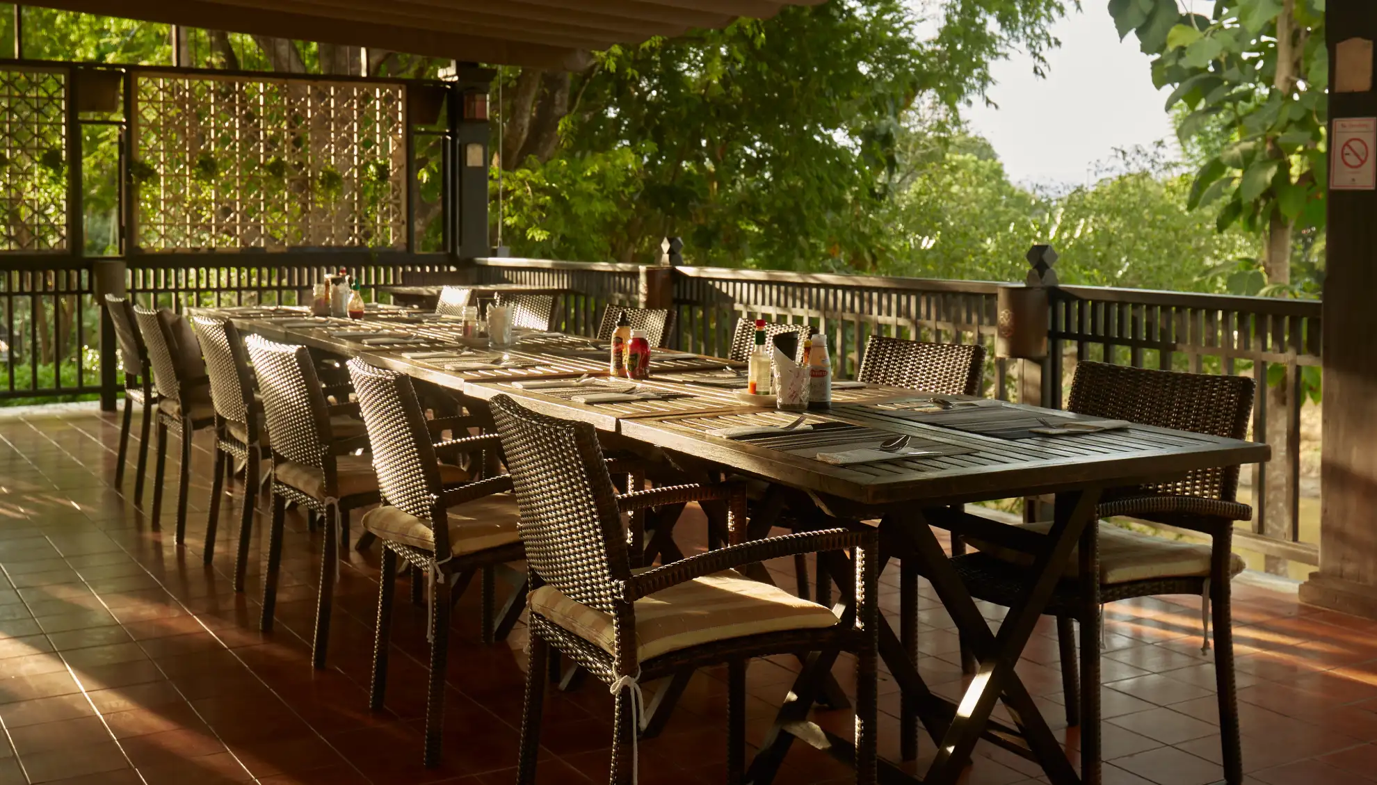 The Cabin Open-air Dinning Hall.