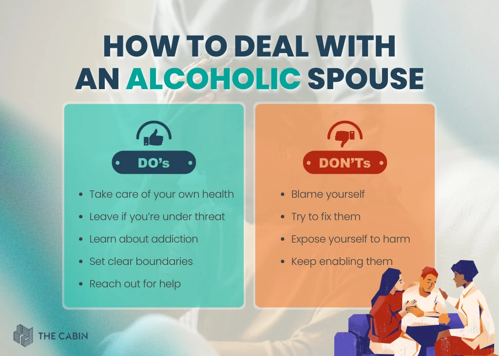 A few things you should do and shouldn’t do when trying to help your loved one How to Deal With Alcoholic Spouse